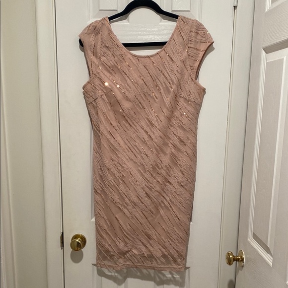 Chic Blush Sequin Mini Dress - Picture 1 of 3